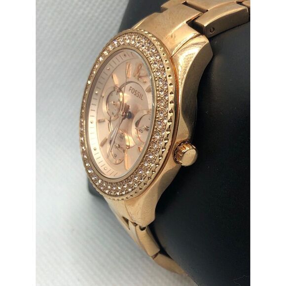 Fossil ES3590 Women's Stainless Steel Analog Dial Quartz Genuine Watch LP248 - Picture 2 of 9